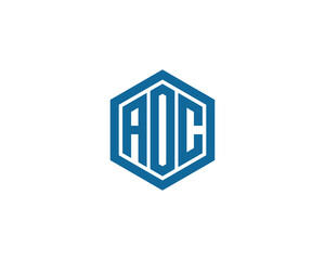 AOC Logo design vector template