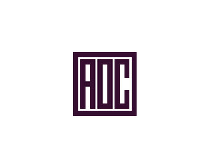 AOC Logo design vector template