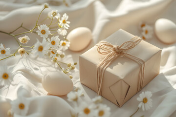Easter Aesthetics: A Serene Display of Nature’s Gifts Amid Soft Textures