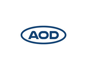 AOD logo design vector template