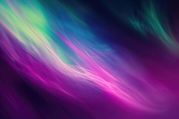 An abstract background featuring streaks of light in shades of purple and green, An abstract background inspired by the Northern Lights, AI Generated