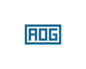 AOG logo design vector template