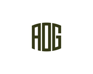 AOG logo design vector template