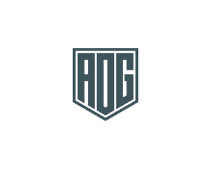 AOG logo design vector template