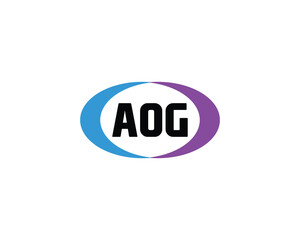 AOG logo design vector template