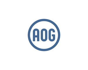 AOG logo design vector template