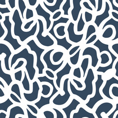 Seamless pattern with a simple abstract drawing