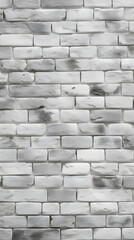 Rough white texture brick wall background - Ai Generated