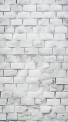 Rough white texture brick wall background - Ai Generated