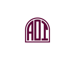 AOI Logo design vector template