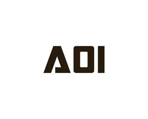 AOI Logo design vector template