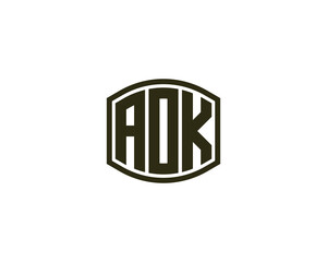AOK Logo design vector template