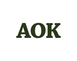 AOK Logo design vector template