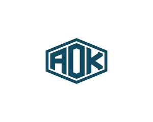 AOK Logo design vector template