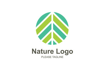 Nature Logo Based Abstract Creative Geometric