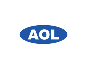 AOL logo design vector template