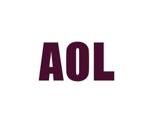 AOL logo design vector template