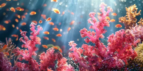 Tuinposter corals underwater Generative AI © Denis S