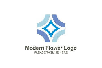Modern flower logo