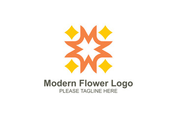 Modern flower logo