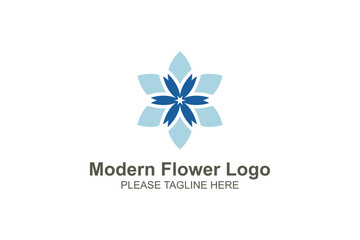 Modern flower logo