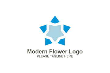 Modern flower logo