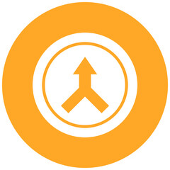 Converging Road Icon