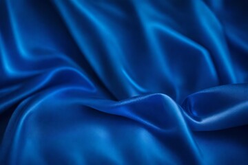 Obraz premium blue perfume spray flacon on blue sliky velvet fabric background