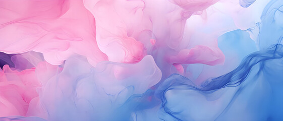 Fototapeta na wymiar Soft pastel gradient backdrop with fluid texture - Ai generated