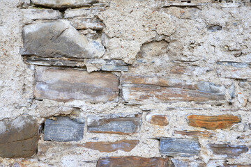 Old wall made of stones.