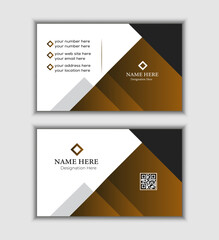 Minimalist Business Card layout design template 