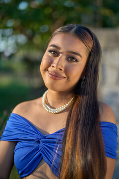Betsy beautiful eyes with natural bokeh background - close up - 03