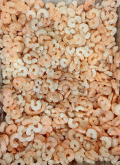 Small peeled frozen shrimp