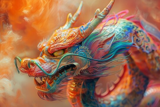 Experience the allure of the colorful Chinese dragon in various artistic styles and enchanting environments, each backdrop highlighting its mythical charm