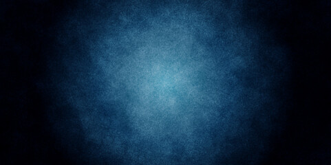 Abstract classic blue grunge decorative navy dark wall background. Blue grunge marbled texture banner background. Black and blue grunge background with space view. Light blue grunge paper textrue.