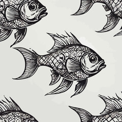 Fish tatto design EPS format very cool