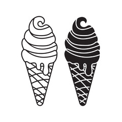 Ice cream icon vector illustration. flat icon for apps and websites