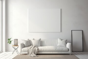 White wall with room for personalized mock up content