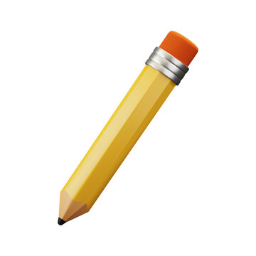 lápis com borracha para escrever, escola, aula, estudos, desenho