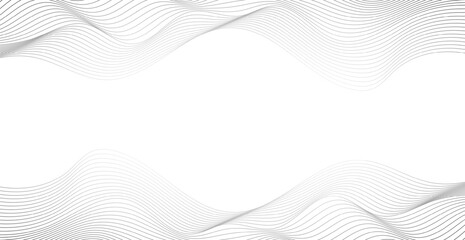 Wave Lines Pattern Abstract Background. Vector Illustration. Frame