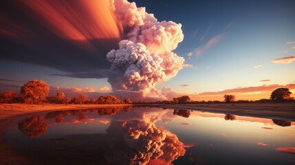 Colossal mushroom cloud