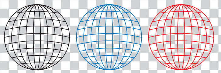 circle globe logo icon vector