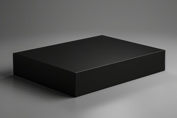Blank black box mock up with a matte finish
