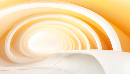 Obraz premium Abstract architecture background. 3d render illustration. Futuristic interior.