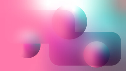 pink abstract background with circles