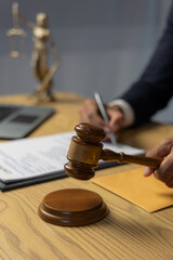 Male judge giving advice and legal concept. Lawyer. Justice and law concept.