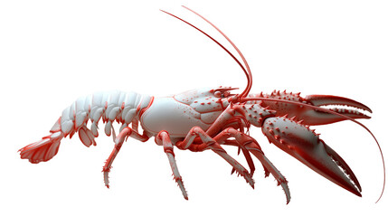 3d rendered illustration of a crayfish isolated on transparent background. - obrazy, fototapety, plakaty