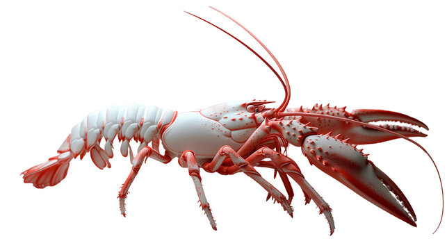 3d rendered illustration of a crayfish isolated on transparent background.