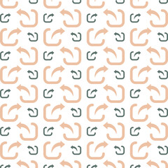 External link symbol trendy repeating pattern orange fill vector illustration background