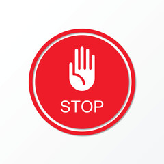 restricted and dangerous vector sign isolated. illustration of traffic road and stop, warning and attention symbols.